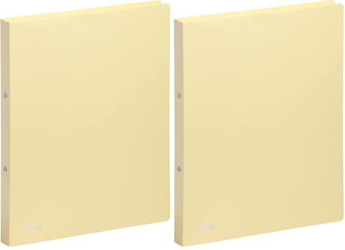 PAGNA 20902-04 Ringbuch A4 16mm PP Pastell eco 2-Ring-Mechanik gelb (Packung mit 2)