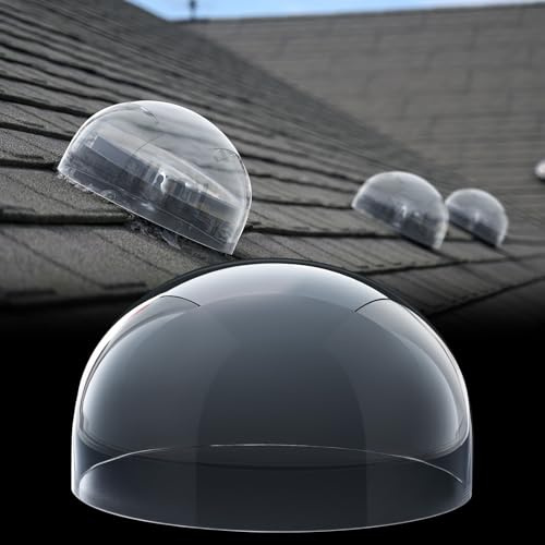 Otoolling 14 x 14 x 7 Inch Skylight Replacement Dome Polycarbonate Skylight Cover for Roofs Rv Solar Tube Sun