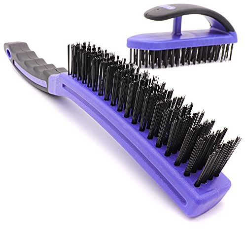 COTTAM Wire Steel Brush Set | Heavy Duty | Wire Brushes for Cleaning | Wire Brushes for Rust Revoval