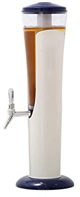 RONGJJ Torre De Cerveza con Grifo, 3 LTR Dispensador De Cerveza De Casa Dispensador De Cerveza, Jirafa Torre De La Cerveza, Blue and White