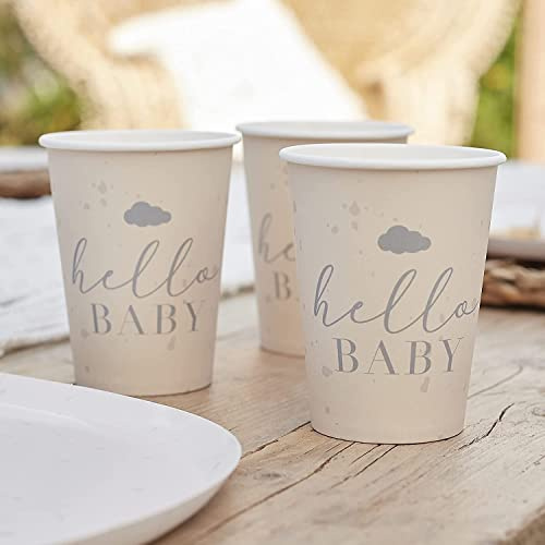 8 Hello Baby Eco Pappbecher 266ml