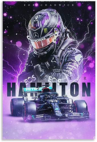 5D Diamant Painting Set FüR Erwachsene Und Kinder Lewis Hamilton Lila Helm DIY Diamond Painting Kristall Strass Diamant Stickerei GemäLde 15.7x19.7(40x50cm) Kein Rahmen