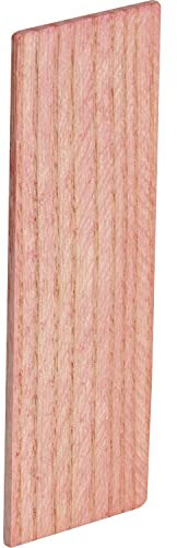 Verglasungsklötze Holz Esche lackiert | Holzklotz 80x10x2 mm | 250 Stück Glaserklötze rot