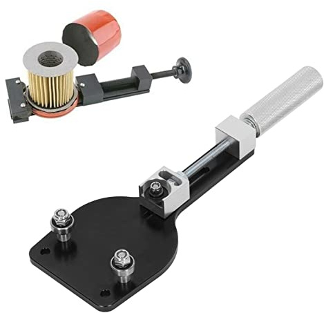 Tagliafiltro Olio, Strumento di Riparazione Auto, Set Utensili Taglio Filtro in Lega di Zinco, 77750, per Filtri Olio da 2 3/8 a 5 Pollici, Nero
