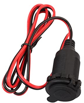 Ziyan Auto Zigarettenanzünder 12V /24V Dose Buchse Einbau Steckdose Adapter Kabel KFZ 1m