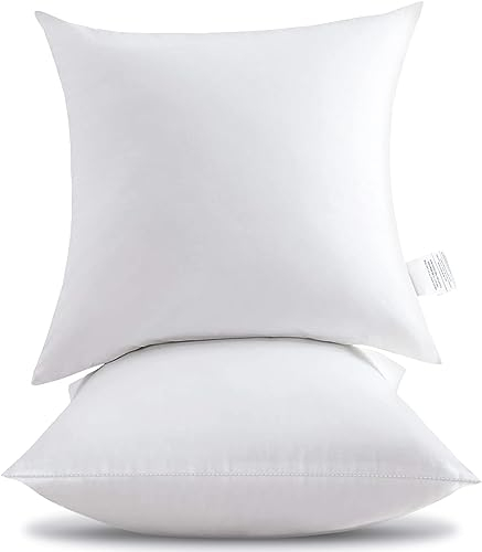 YGFADH 2er Set Kissenfüllung Innenkissen 60x60 cm Wasserdicht Weich Füllkissen Zierkissen Kopfkissen Sofakissen Outdoor Kissen für Schlafzimmer Wohnzimmer Couch Geburtstag, Muttertag (60 x 60 cm)
