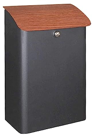 Exquisit Briefkasten Briefkasten aus verzinktem Stahl, für Zuhause, im Freien, Briefkasten, Schloss, Briefkasten, Klappbriefkästen, große Kapazität, Dropbox, wasserdichter Paketkasten sicherer