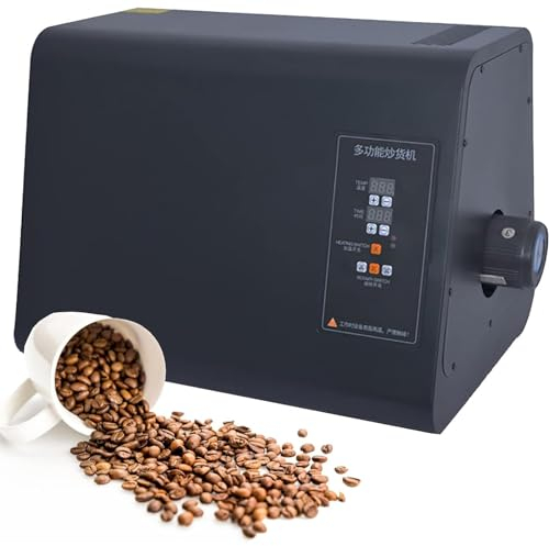 Amhuui Elektrische Kaffeebohnenröstmaschine, Kaffeeröstermaschine Mit Timer-Haushalt, Kommerzieller Kaffeeröster 50-300 ℃ Temperatur Einstellbar Für Zuhause/Restaurant