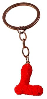 ARFUKA Schlüsselanhänger Buchstabe L Anhänger Autoschlüsselanhänger Taschenanhänger Schlüsselringe Alphabet Schlüsselbund Keychain für Geburtstag Weihnachten Valentinstag Feiertag Geschenk