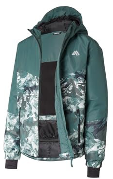 Crivit Kinder & Jugendliche Ski Jacke (DE/NL/SE/PL, Numerisch, 134, 164, Regular, Smokey Green 146/152)