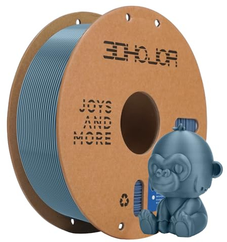 3DHoJor Basic PLA Filament 1KG 1.75mm 300mm/s for 3D Printers,Light Grey
