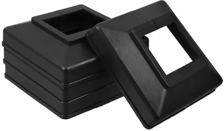 SEWOART Juego De 4 Tapas De Plástico Para Postes De Exterior Tapas Decorativas Para Columnas Para Porches Y Escaleras