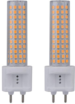 HuZhouChen G12 LED-Glühbirne 10W 1500 Lumen AC 90-265V G12-Sockel-Glühbirne Geeignet für Heimbeleuchtung G12-Lampen sind nicht dimmbar.(Warm white) 2er-Pack