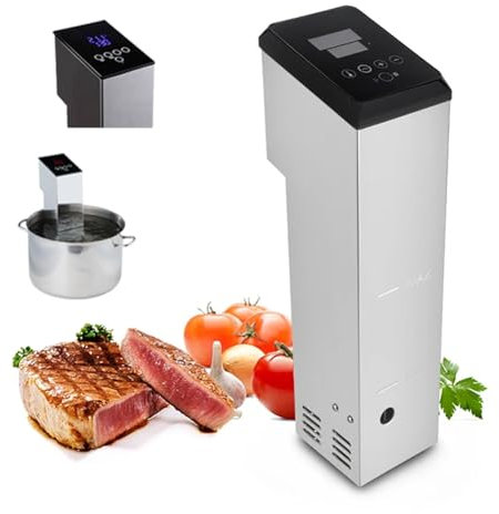Sous Vide Machine, 1550W Cooking Machine Temperature and Timer, with LED Stainless Steel Precision Cooker Commercial Immersion Circulator, Sous Vide Stick for Party, Christmas