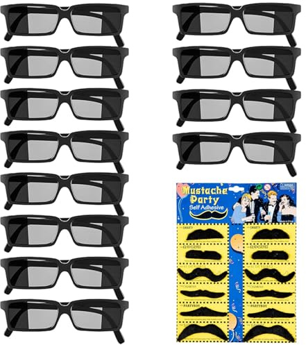 Idota Agentenbrillen Rückansicht Agent Brille Spy Brille Partybrillen