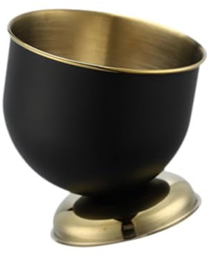 Colcolo Eiskübel, Home Bar Zubehör, Eisbehälter, Bierkübel für Tisch, Bankett, Bar, Party, Schwarzes Gold, Höhe 17cm
