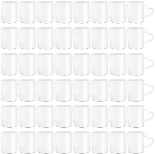 SUBLOVER 11 oz Ensemble de 48 Blanc tasses à sublimation, Céramique Personnalisé Mugs et Tasses à café pour Cadeau Collègue Idée Cadeau Original