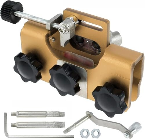 Portable Chainsaw Chain Sharpener - Manual Hand Crank Tool for Electric and Chain Saws - Professional Chain Sharpening Jig Kit for Precision Sharpening and Maintenance