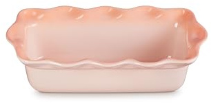Le Creuset Moule à pain cannelé en grès 22,9 cm, couleur pêche