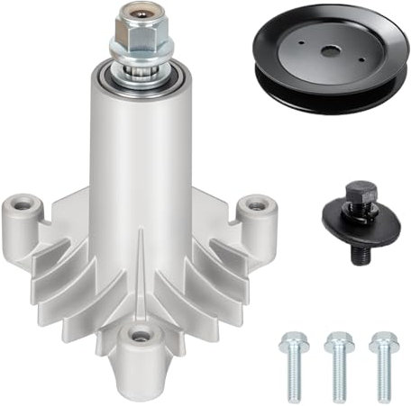 Dekalaii 130794 Lawn Mower Spindle Assembly with 153535 532153535 Pulley Replacement for 532133172 532130794 532128285 Fit for Craftsman 42 Deck Tractor