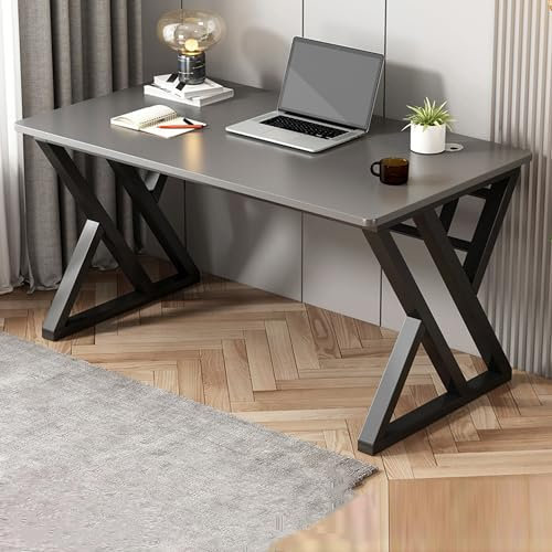 Ergonomischer Stehpult, Gaming-Schreibtisch, Kinder-Eckschreibtisch, leichter Luxus-Nähtisch, Grau, Heimbüro-Möbel, Größe: 100,1 x 58,4 cm – perfekt für Gamer und Bastler