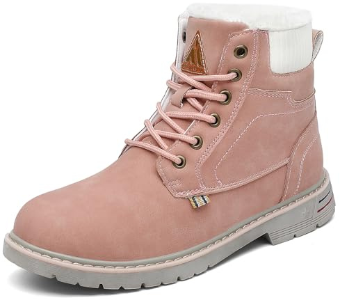 Mishansha Botines Mujer Invierno Cálidos Rosa 40 EU
