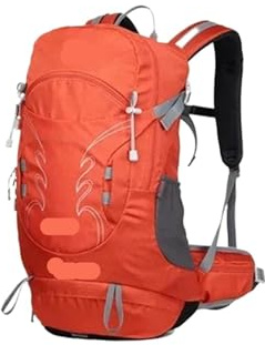 CNYUON 30L Outdoor Wandern Rucksack for Männer Sport Klettern Tasche Camping Bergsteigen Tasche Reise Trekking Motorrad Rucksack(Orange)