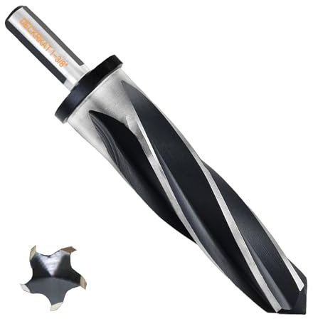 1-3/8 Reamer Drill Bit for Metal, M2 HSS Taper Reamer for Steel, Alloy, Wood, Plastic to Align, Enlarge Holes – 5-Spiral Flutes,1/2 Non-Slip Shank, 35mm Car Reamer, Bridge Construction Reamer.