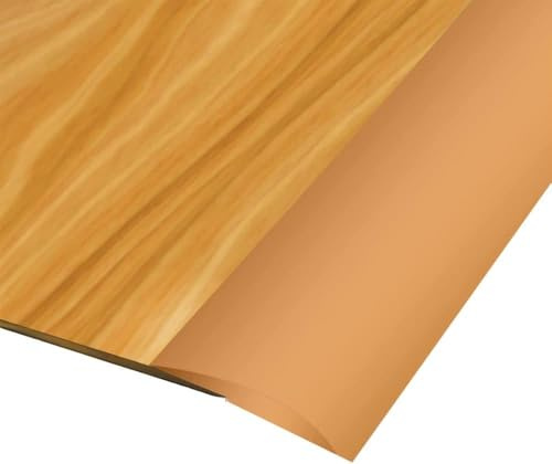 Zayejod 3 Meters Light Yellow Carpet Trim Self Adhesive PVC Laminate Floor Door Doorway Transition Threshold Strip Tile Edgings Rubber Flooring Edge Strip(Cover Height Within 5mm)