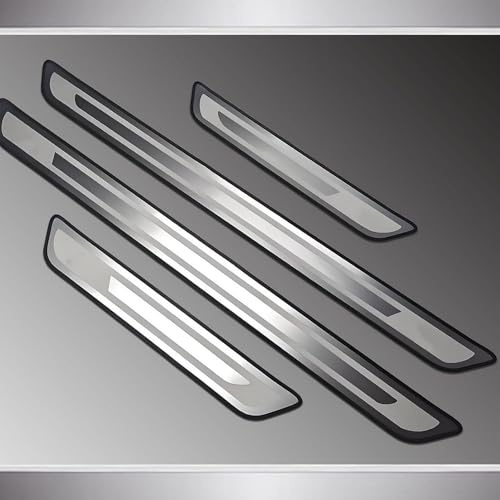 Tiras Umbrales De Puertas Coche para Hyundai Kona Hybrid/Electric/N SUV 2018-2023 2024 2025 2026, 4 Piezas Acero Inoxidable Estribos Protector, Antisuciedad Desgaste Decoración Accesorios