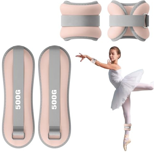 Lot de 2 poids de cheville réglables pour jambes et bras, convient pour les débutants et les enfants, pour la danse, la marche, le jogging