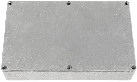 ABOOFAN Aluminiumbox für Gitarre Effektpedal Gehäuse aus Aluminium mit Polierter Oberfläche und Umweltfreundlichem Design in Silber für Stomp Case Zubehör