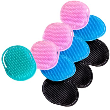 FRCOLOR Massagebürste für Haare Zufällige Farbe aus Pp Kunststoff 10 Stück Ergonomisch Tragbar für Kopfmassage und Shampoo Anwendung zur Kopfhautpflege
