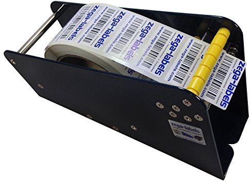 Etikettenspender aus Metall (Tischspender) in verschiedenen Ausführungen/Nutzbreiten - zum einfachen Spenden von Rollenhaftetiketten, Warnetiketten, Versandetiketten oder Verschlussetiketten