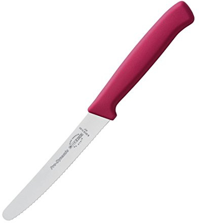 F. Dick ProDynamic Allzweckmesser mit Wellenschliff (Küchenmesser pink, Klingenlänge 11 cm, Universalmesser, Klinge X55CrMo14 Stahl, Härte 56° HRC) 85015112-25