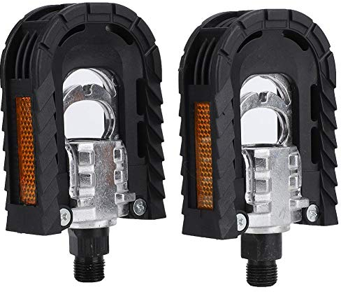 VGEBY1 Klapppedale für Fahrrad, Aluminium-Legierung und Kohlenstoffstahl, rutschfest, Faltbares Design, für Faltrad, Mountainbike und Rennrad