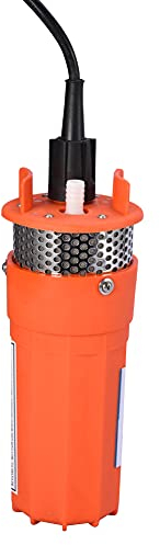 Cocoarm Tauchpumpe für Tiefbrunnen-Gleichstrom Solar Tiefbrunnenpumpe Solarpumpe Brunnen Wasserpumpe DC 12V Solarbetrieben Brunnenpumpe Gartenpumpe Durchfluss bis 6,5 l/min Tauchtiefe bis 30m