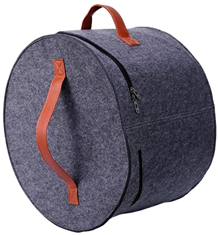 JINGLING Hutschachtel | Hut Reise-Aufbewahrungsbox | Runde Hut-Aufbewahrungstasche mit Deckel | Runder Hutschachtelbehälter | Aufbewahrung für Stofftiere | Reise-Hutboxen für Damen & Herren