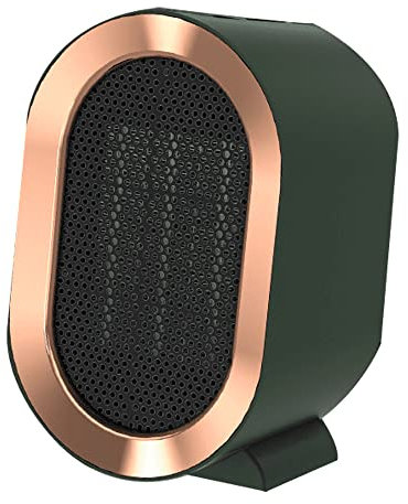 COKEEY 1200W Portable Ceramic Plug in Fan Heater,2 Modes Safe,Energy Saving,Quiet,Multiple Protection,Low Noise Overheating Protection,Tilt Protection,for Bathroom,Bedroom,Living Room,Office (Green)