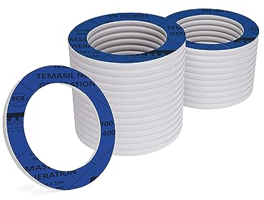 KKMSEALS Dichtungsringe Set Sanitär - Wasserhahn Dichtung 3/4” - Flachdichtung Gummi - Dichtungen aus Mineralfaser und NBR-Kautschuk - Dichtungsring Blaue - Dichtungsset (25 Stück, 24x17x2mm)
