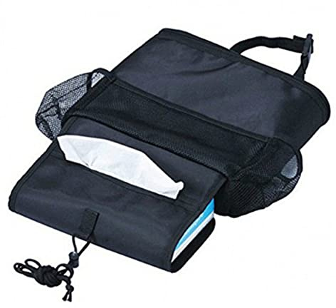 Sitzkühltasche für Autositz Rückenlehne aus Oxford Cloth, Schwarz | Auto Sitzrücken Organizer, Praktische Aufbewahrungslösung, Wear Proof, Lange Haltbarkeit