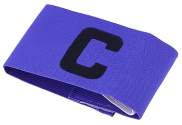 WOONEKY Kapitänsbinde Fußball Verstellbar 10X7Cm Für Erwachsene Und Große Kinder Anti-Drop Armband Für Fußball Rugby Basketball Teamsport Blau