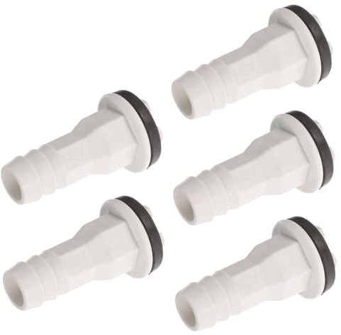Garneck 5Pcs Air Conditioner Drain Hose Connector 15mm Pipe Fitting for Split Units Condensate Water Draining Adapter