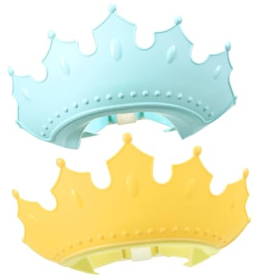 VICASKY 2stücke Silikon Duschhaube Verstellbare Shampoo-kappen Für Junge Mädchen Leicht Buntes Design Für Sicheres Baden Und Haare Waschen