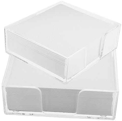 NUOBESTY 2er-pack Notizpapierboxen – Schulbedarf – Must-haves Fürs College – Blanko-notizpapier – Tragbares Schreibpapier
