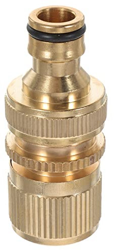 VINTORKY Messing Gartenschlauch Schnellverbinder Robust Und Rostfrei wasserdichte Garten Schlauchkupplung Einfache Installation Langlebiger Schnellanschluss Für Außenschlauch Bewässerungssy
