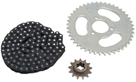 Pignon Avant T8F 13T, Chaîne D'entraînement T8F 116 Maillons T8F 44T, Kit de Pignon de Chaîne Arrière à 3 Trous pour Mini Motos ATV