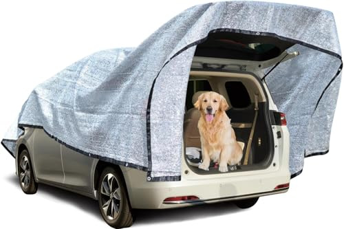 Tela para sol de aluminio para coche, malla de sombreado transpirable con un 80% de ventilación con ojales para colgar fácilmente, paño para sombra de coche para invernaderos, césped, gallineros y