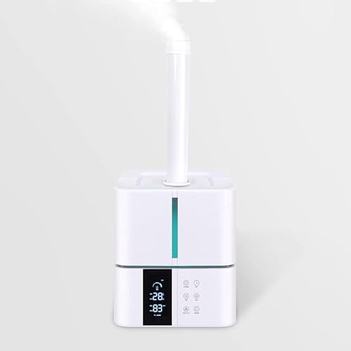 ZOCWJK Humidificador de habitación grande, humidificadores para dormitorio, humidificador industrial, humidificador de aire de niebla fría, humidificadores grandes, modo de niebla ajustable, función