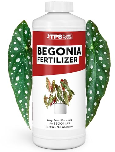 Begonia Fertilizer – Liquid Plant Food for More Blooms, Vibrant Color & Healthy Leaf Growth, 32 oz